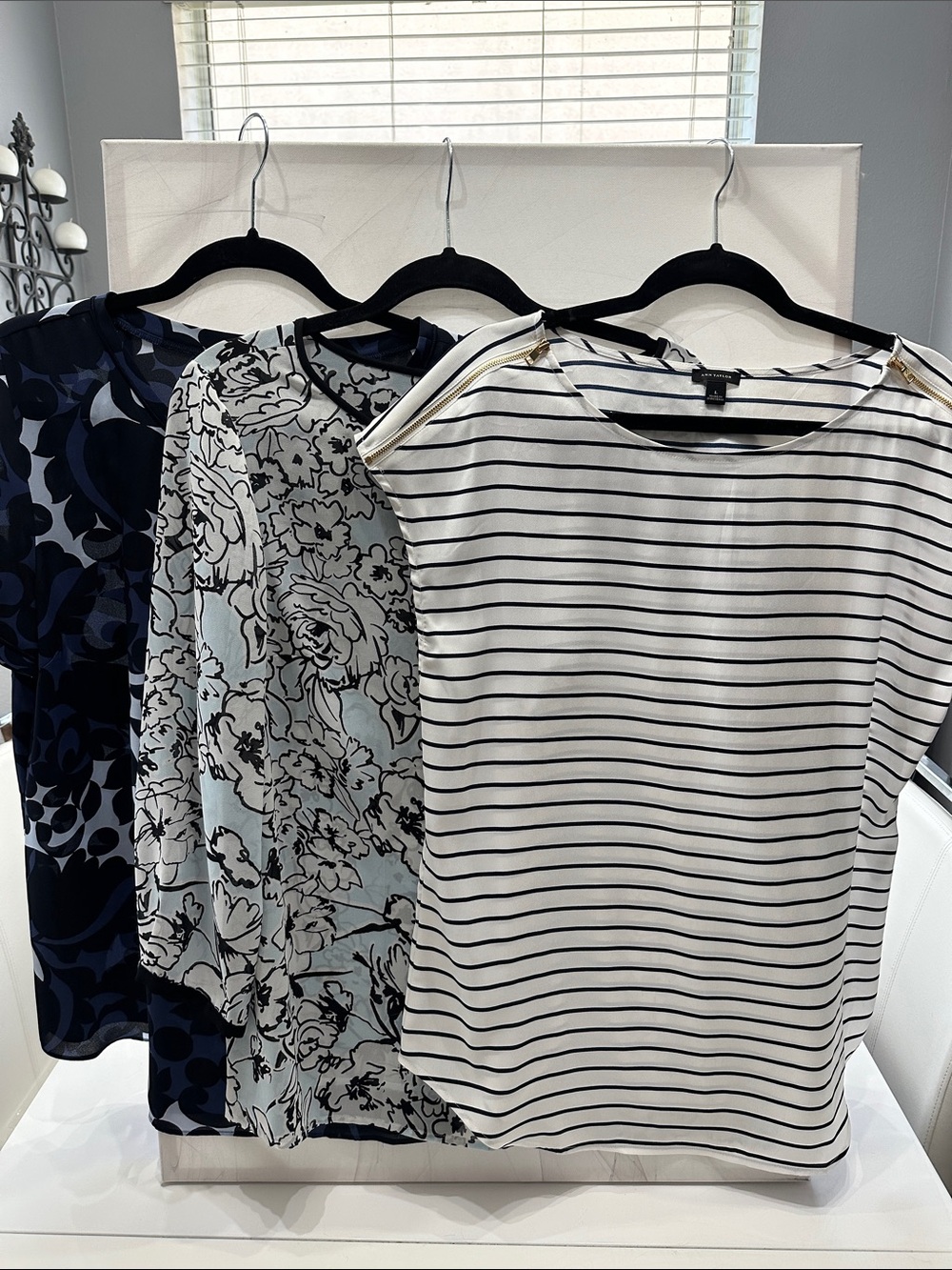 Size L Ann Taylor & LOFT Career Blouse Bundle - Lot of 3 Work Tops